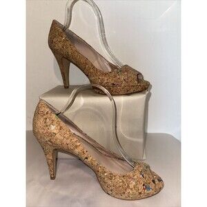 Vince Camuto Ashlyn Colorful Confetti Cork Pumps 9.5/39.5 NWOB